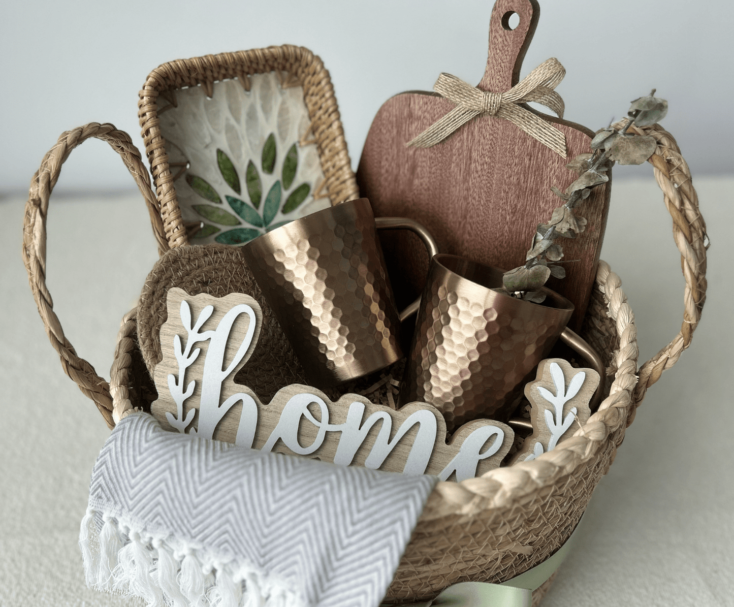 The "Artisan Gather" Unique Housewarming Gift Basket - Basketful Gifts