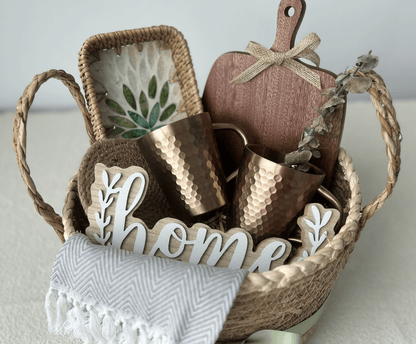 The "Artisan Gather" Unique Housewarming Gift Basket - Basketful Gifts
