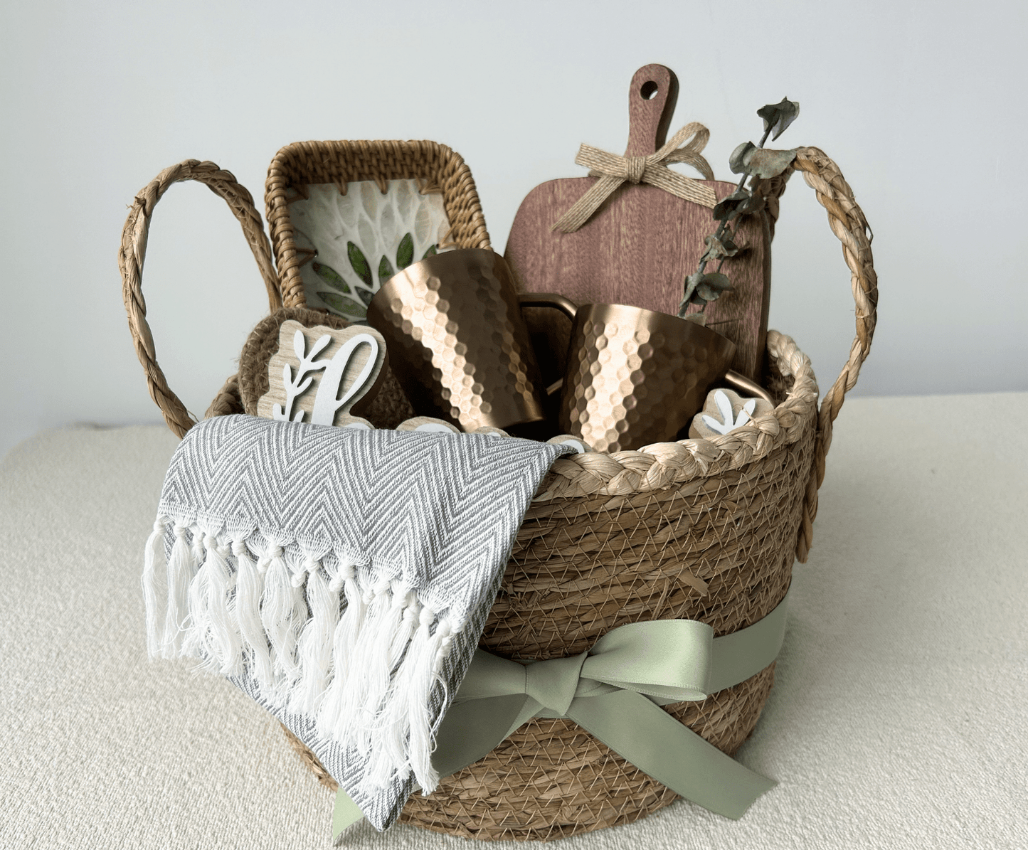 The "Artisan Gather" Unique Housewarming Gift Basket - Basketful Gifts