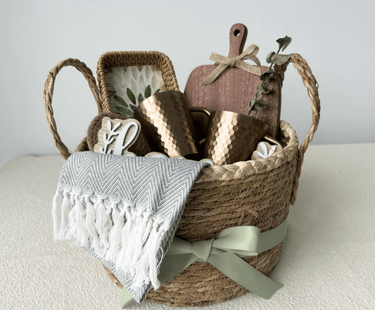 The "Artisan Gather" Unique Housewarming Gift Basket - Basketful Gifts