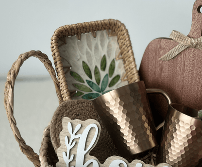 The "Artisan Gather" Unique Housewarming Gift Basket - Basketful Gifts