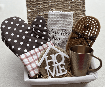 The "Bless This Home" New Home Gift Basket - Basketful Gifts