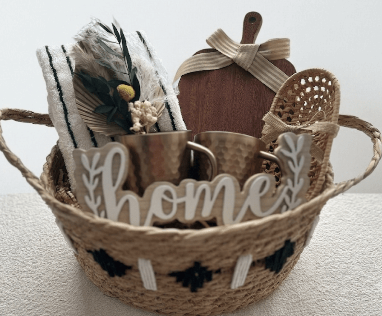 The "Curated Home" Luxury Housewarming Gift Basket - Basketful Gifts
