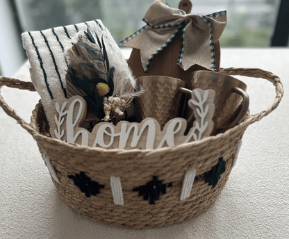 The "Home Sweet Home" Housewarming Gift Basket for Couples - Basketful Gifts