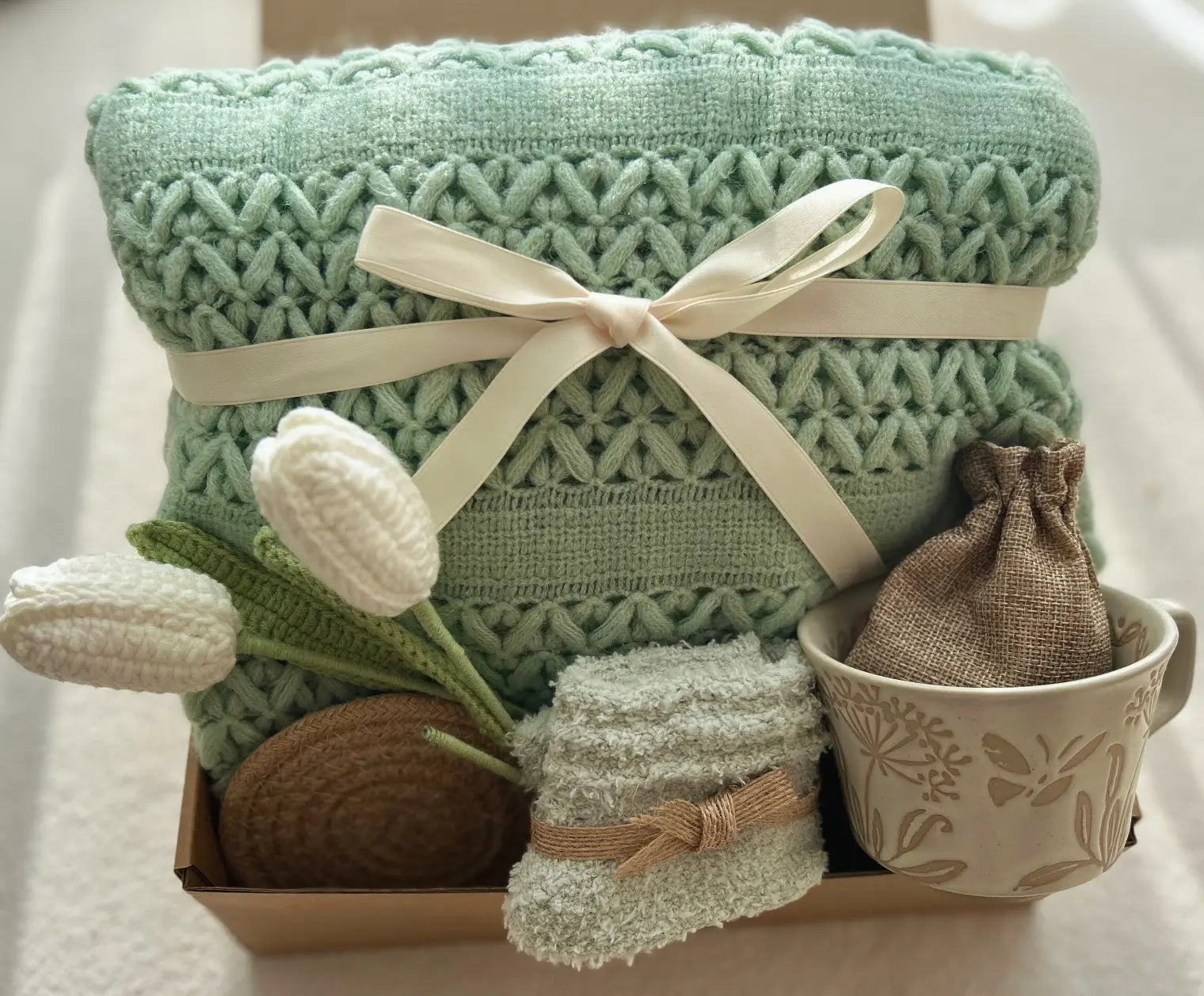 Thinking of You Care Package for Women - Hug in a Box Stress Relief Gift Set - Basketful Gifts