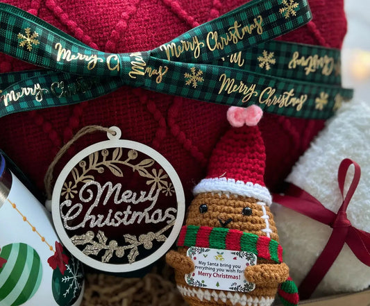 What to Get Mom for Christmas - Cozy Blanket & Crochet Potato - Basketful Gifts